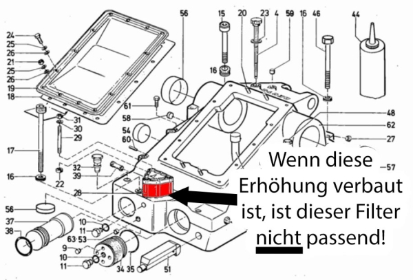 Hydraulikölfilter Deutz 05 & 06 Serie klein